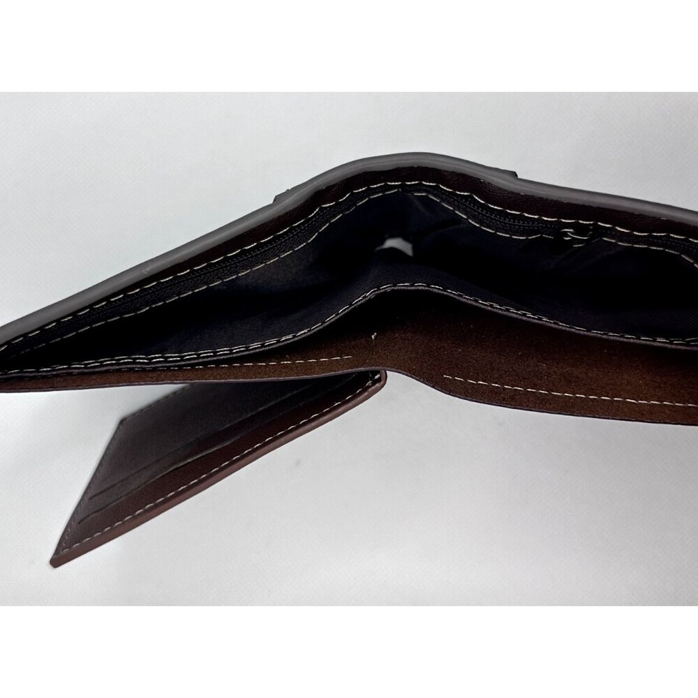 Fashion Men's Bifold Leather Wallet ID Credit Card Holder Billfold Purse Clutch - Picture 4 of 5